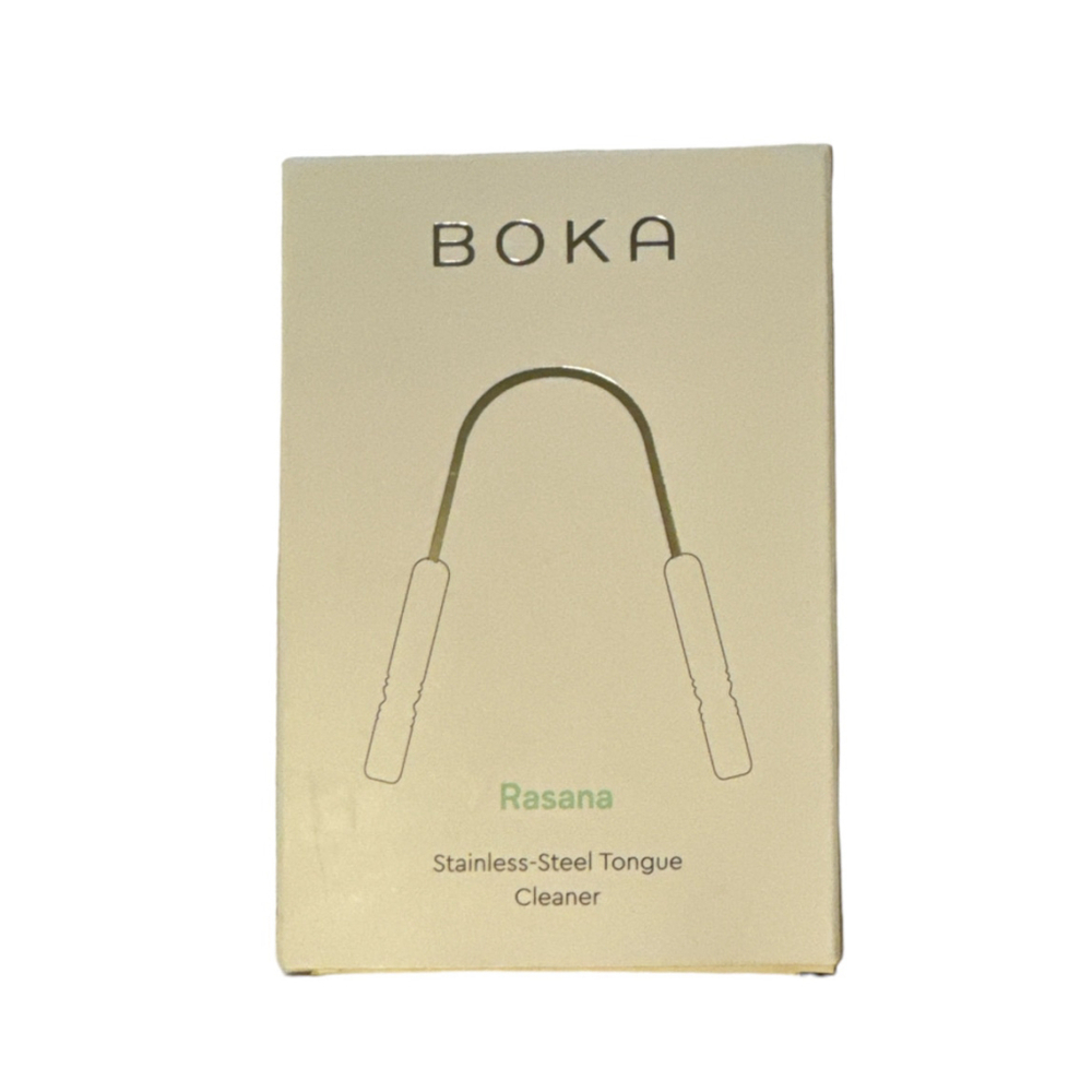 Boka Tongue Cleaner One Size Silver w Dust Bag New in Box